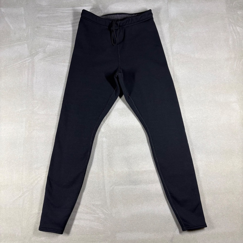 VTG Patagonia Women Fleece Lined Leggings Black USA Made Small Hiking Pants